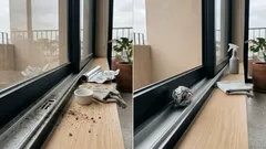 El truco con una bolita de aluminio para limpiar el riel de tu ventana corrediza (y que vuelva a deslizar mejor)